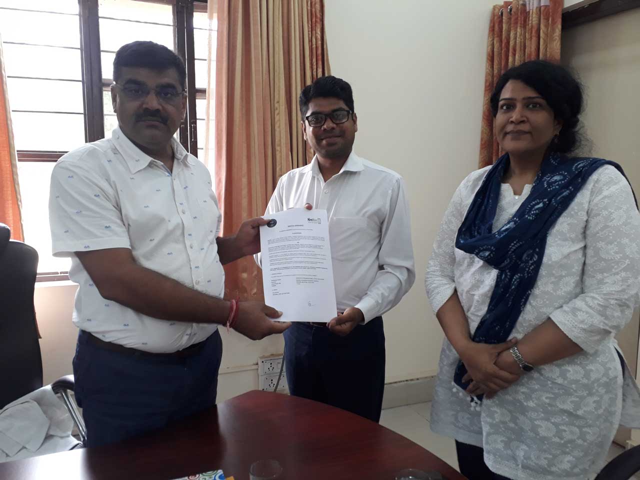 DMS, Jai Narain Vyas University, Jodhpur signed MoU with HireMee